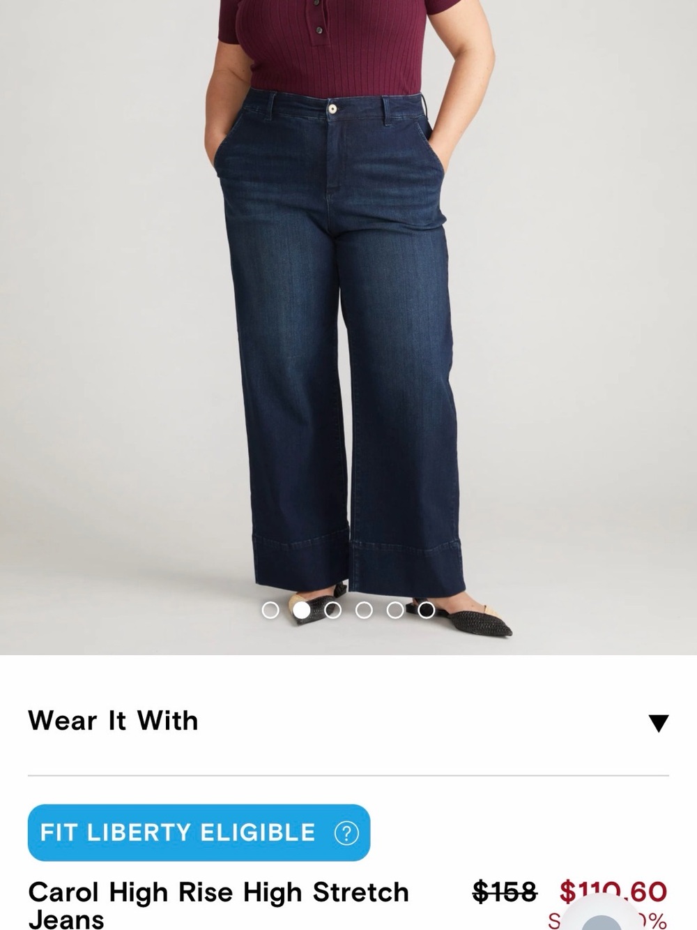 Universal Standard Carol High Rise High Stretch Jeans
